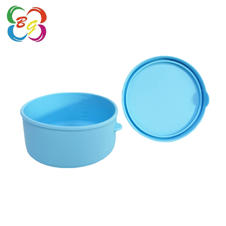 Caja de almuerzo de silicona de grado alimenticio, caja de almuerzo portátil general para estudiantes de secundaria y secundaria, caja de almuerzo de silicona caliente por microondas