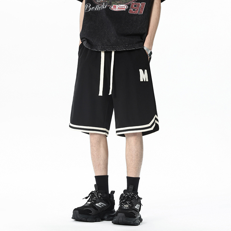 Men's Summer Thin Basketball Shorts American Style Trendy Youth Casual Ice Silk Knee-Length Shorts Men's Summer Thin Basketball Shorts American Style Trendy Youth Casual Ice Silk Knee-Length Shorts