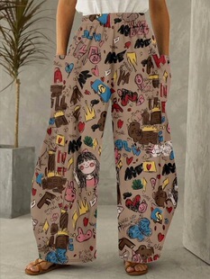 T 40484 Women's Straight Leg Pants ŮʿֱͲ�Lѝ �羳�W��