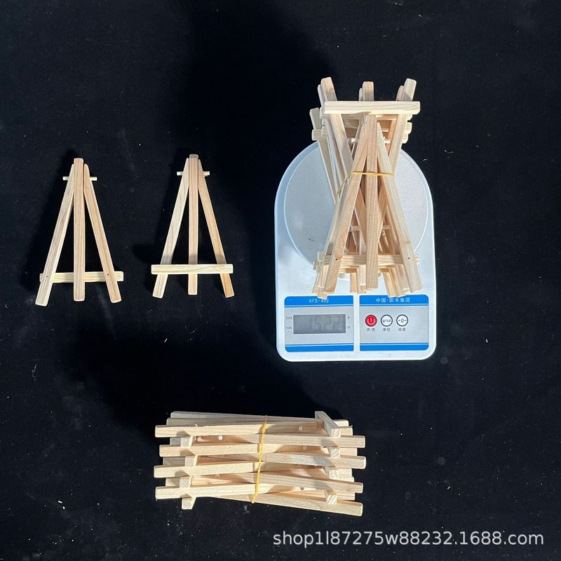 8*15 画架ミニ松三角スタンド木製携帯電話小型スタンドデスクトップ絵画ディスプレイスタンド工場直販|undefined