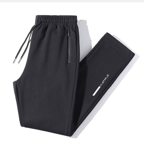Direct Manufacturer Sales 2024 Summer Cotton-Like Volume Men's Fashion Print Plus Size Men's Straight Leg Casual Pants