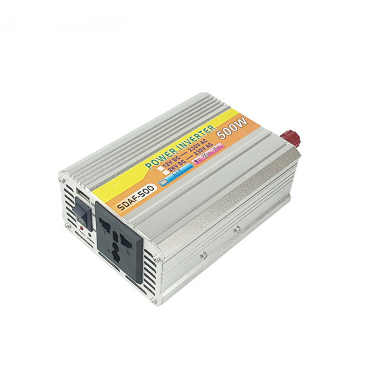 500W车载逆变器12V24V转220V 电源转换器升压器  太阳能逆变器