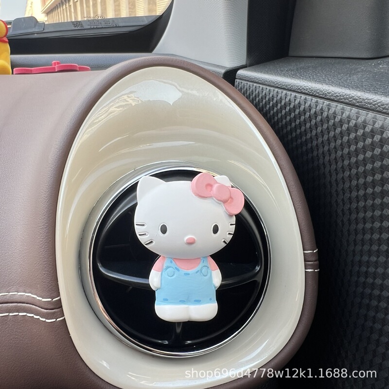 Kitty KT凯蒂猫香薰石膏汽车出风口挂件摆件扩香石女礼物网红款|undefined
