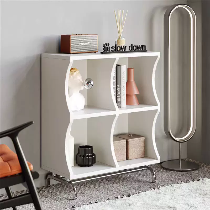 包豪斯ins中古不锈钢简约家用客餐厅餐边柜斗柜置物收纳柜展示架