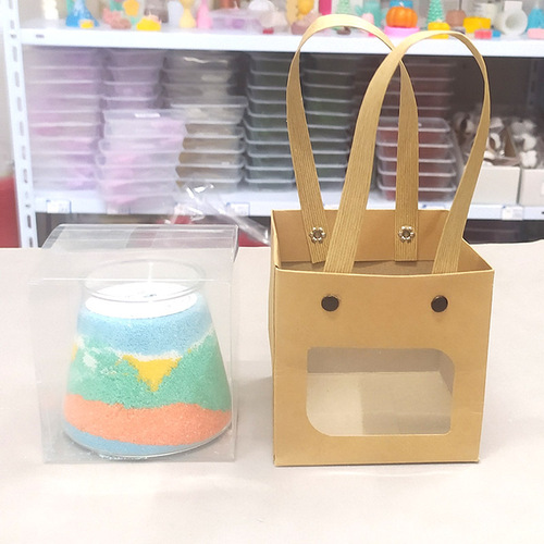 Sand painting candle team building package school company kindergarten parent-child handmade sand painting DIY activity candle material package