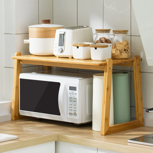 Kitchen rack, countertop spice rack, microwave oven rack, dishware, seasoning storage rack, household supplies