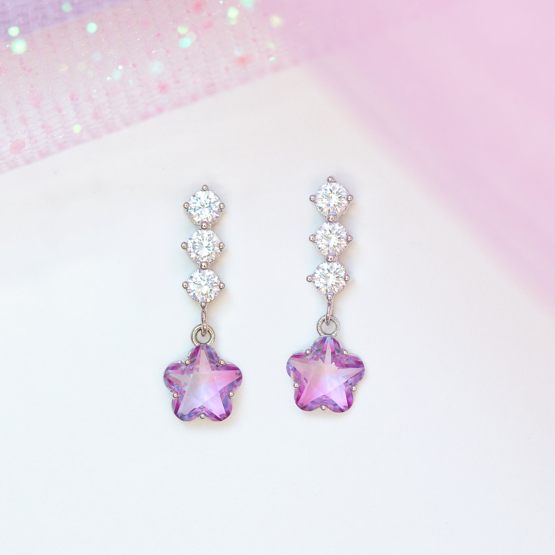 Fleur Boucles D'oreilles Micro Incrusté Zircon Boucles D'oreilles Délicates Gros display picture 6