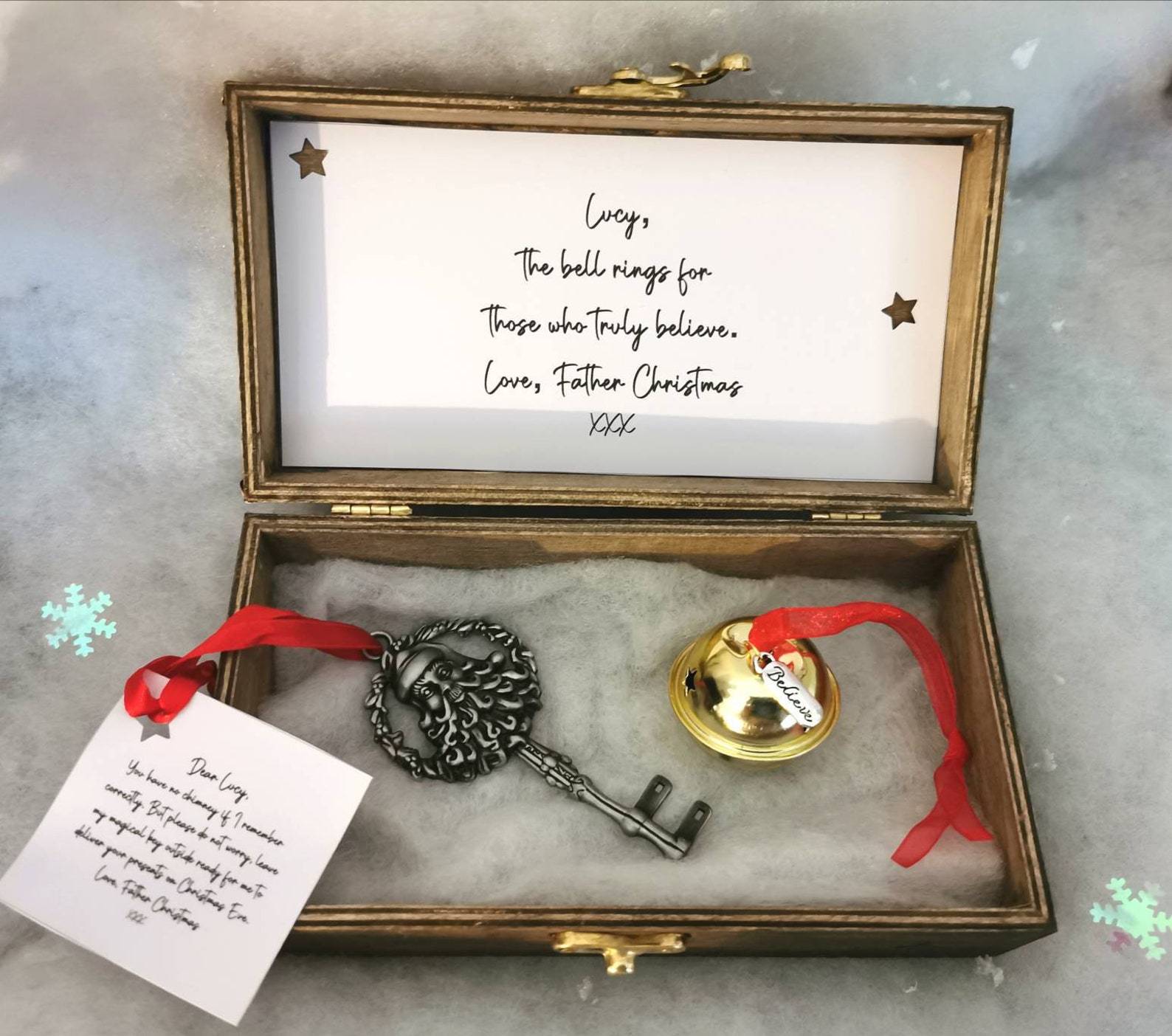 Christmas Iron Hope Clock Decoration Pendant