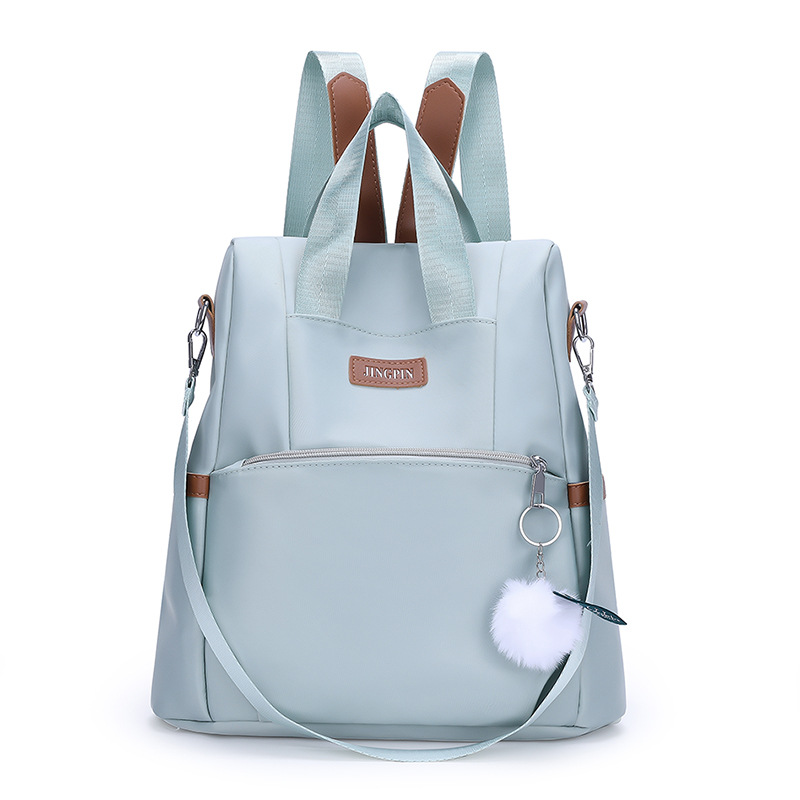 Mochila de tela Oxford para mujer casual al por mayor transfronteriza 2023 Mochila de viaje antirrobo simple de moda