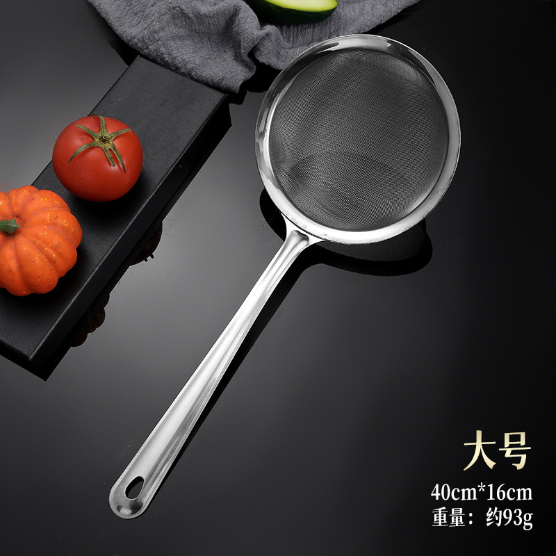 Cuchara de filtro de aceite de malla densa de acero inoxidable 16