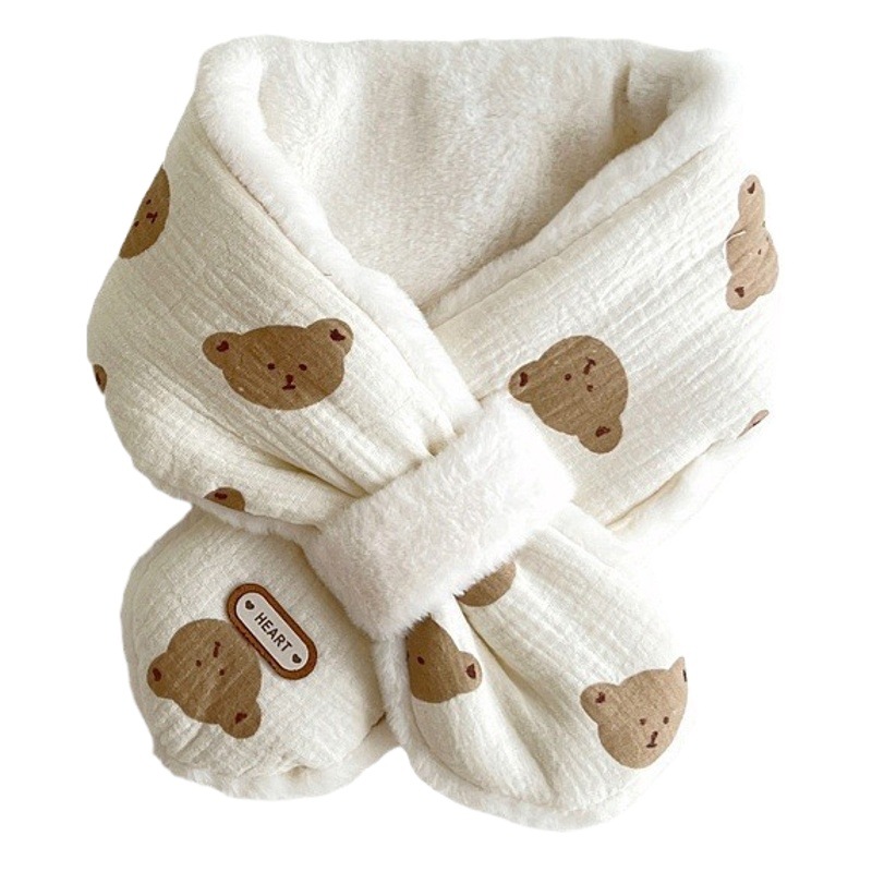 Qiunan Korean Children's Scarf Winter Ins2026 New Cute and Super Adorable Windproof and Warm Baby Neck Warmer Wholesale