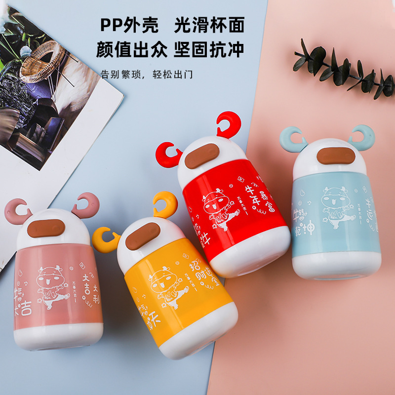 Taza de vidrio infantil con conejo - Regalo navideño, personalizable