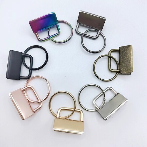 Long-term supply of 25mm tail clip luggage webbing belt clip tail clip metal hardware key ring embroidered felt hanging clip