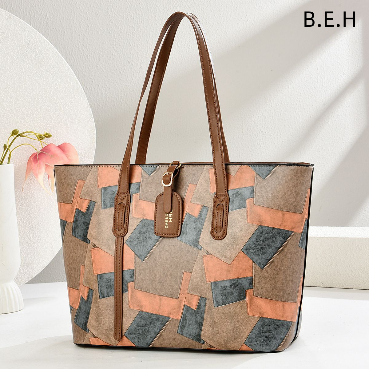 Bolso Tote de Mano y Cruzado para Mujer de Cuero Sintético PU con Gran Capacidad para Viajes y Ocio image 4