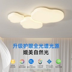 雲朵吸頂燈2024年新款簡約現代大氣奶油風客廳燈米家智能燈具套餐