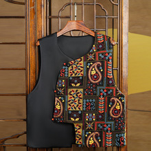 新中式马甲国风丝缎早秋叠穿外套女洋气妈妈装2025新款设计感背心