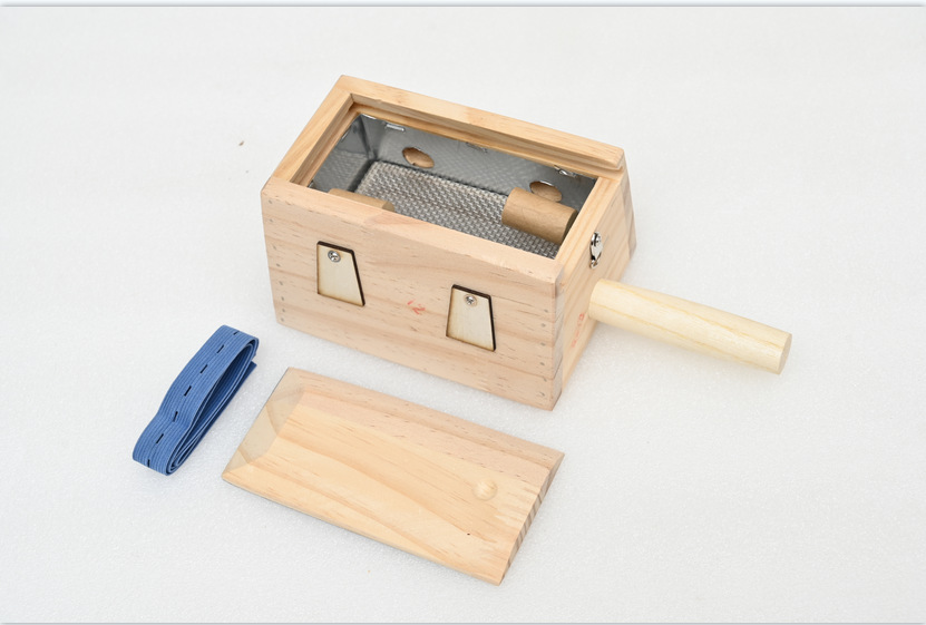 Wooden Moxa Box Double Needle Column Moxibustion Burner Rectangular Home Warming Tool key features