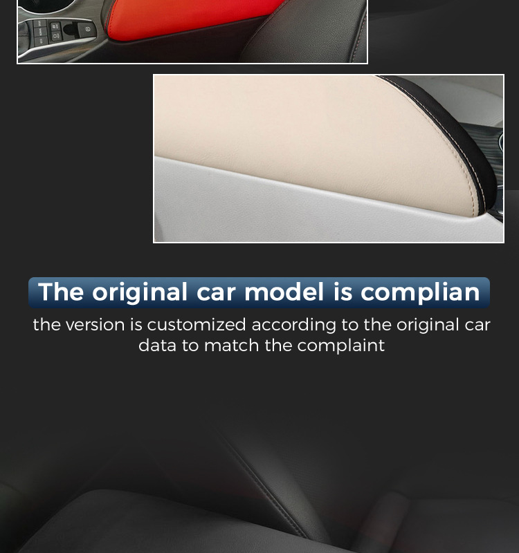 Suitable for 18-21 Toyota Camry armrest box cover central storage box protective cover leather pad Interior decoration