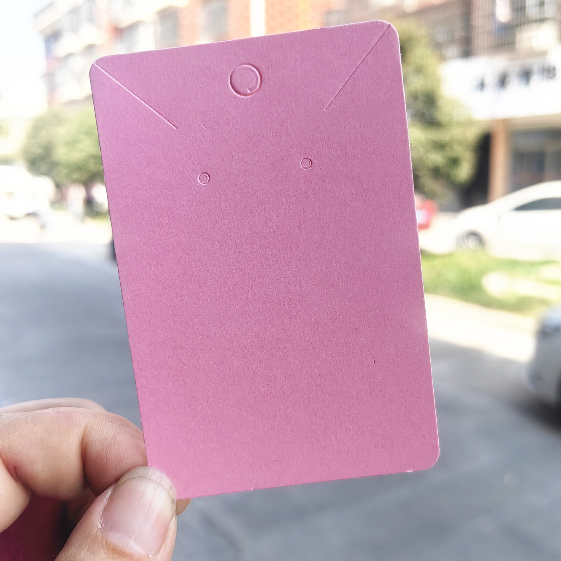 100 hojas de un paquete de tarjetas de cuero transfronterizas 6 * 9 collar en blanco tarjeta de papel joyería tarjeta de papel pendientes tarjeta de papel tarjeta de papel