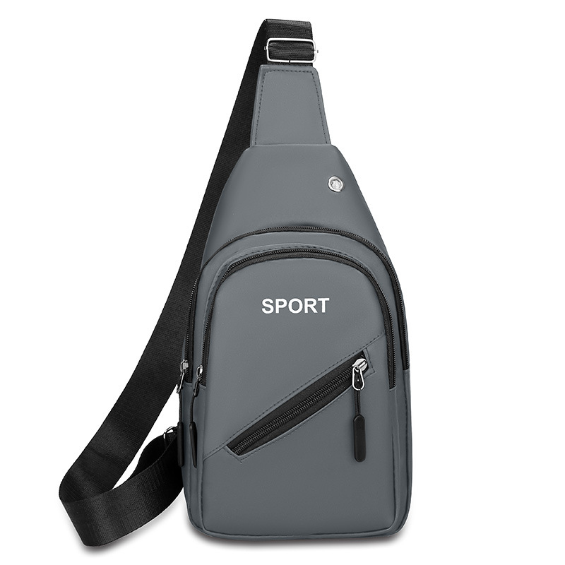 2026 nuevo hombre bolso de pecho de color sólido de negocios multifuncional deportivo al aire libre mochila de hombro mochila impermeable