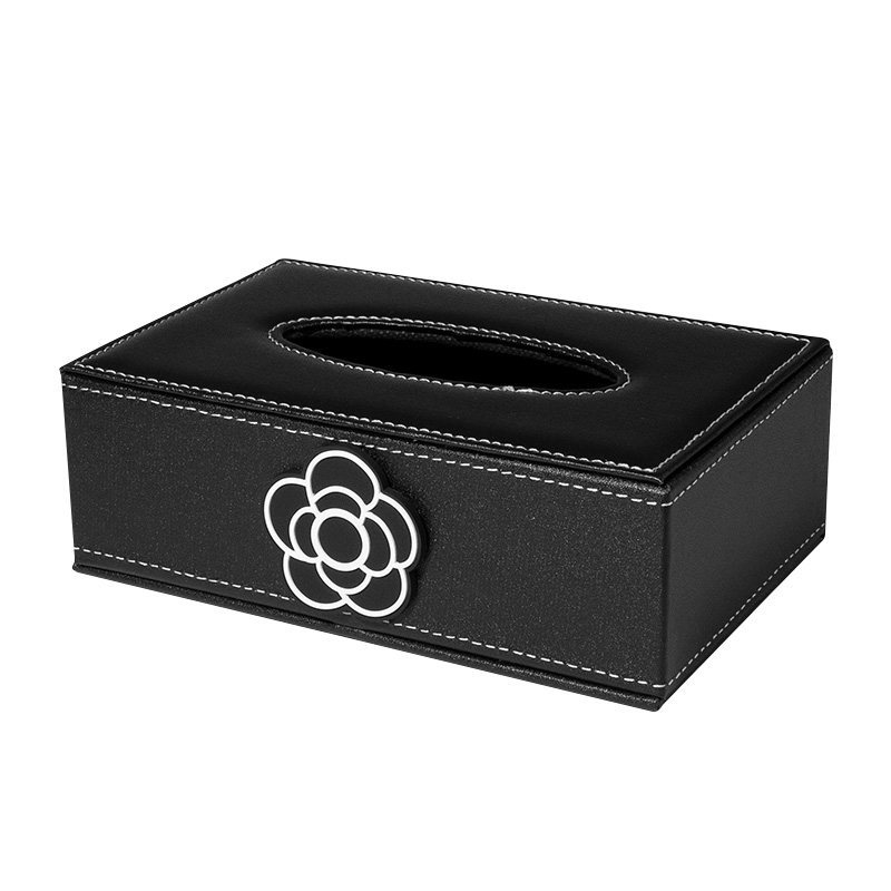 Car tissue box/set – Other Row - camellia-with-non-slip-mat-suitable-for-about-300-tissues