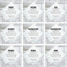 跨境 Daddy/Mama感恩手帕 父母长辈祝福礼品 Etsy 热卖花边装饰巾