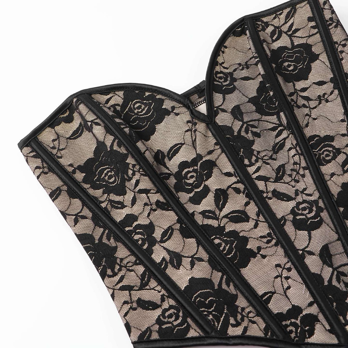 Europa y los Estados Unidos sexy tela de malla de belleza damas cintura cintura revestimiento pecho plástico retro suministro transfronterizo