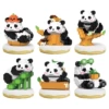 A random box of panda building blocks