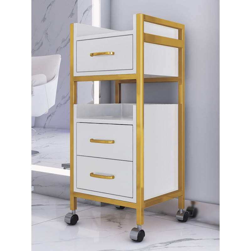 Nuevo gabinete de peluquería de salón de peluquería carro de herramientas de estante de herramientas de mesa de carro de peluquería pequeño gabinete