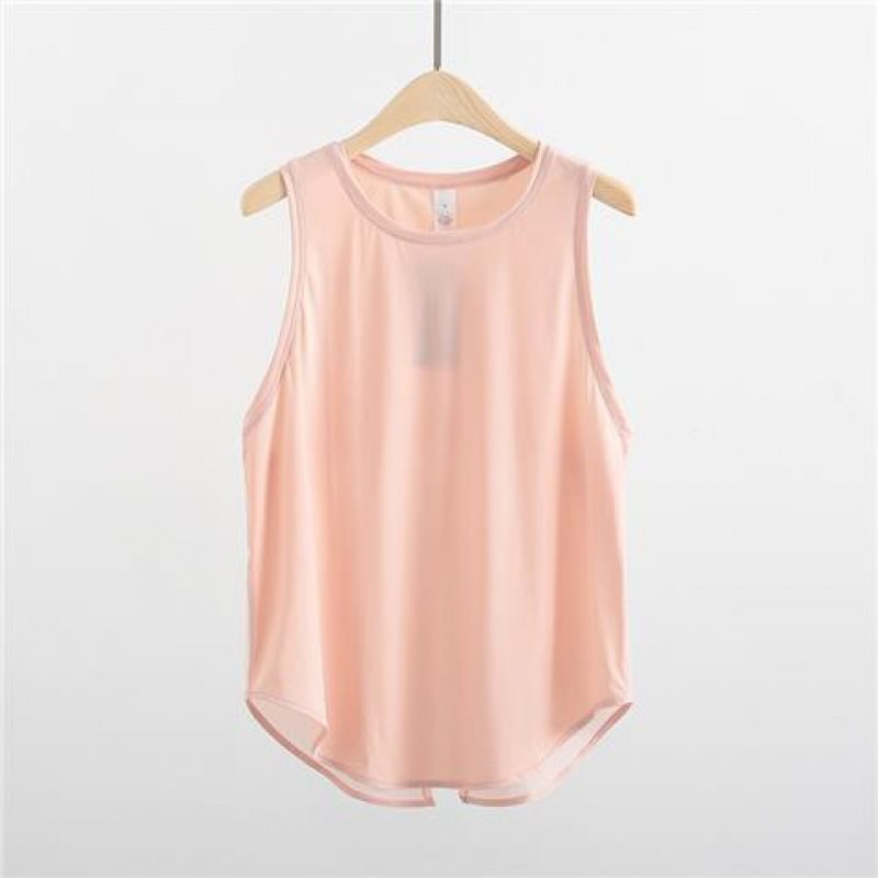 (2개) 스포츠 탑 오리지널 요가 의류 조끼 여성의 느슨한 외주 피트니스 신속 건조 민소매 블라우스 여름 얇은 빠른 머리