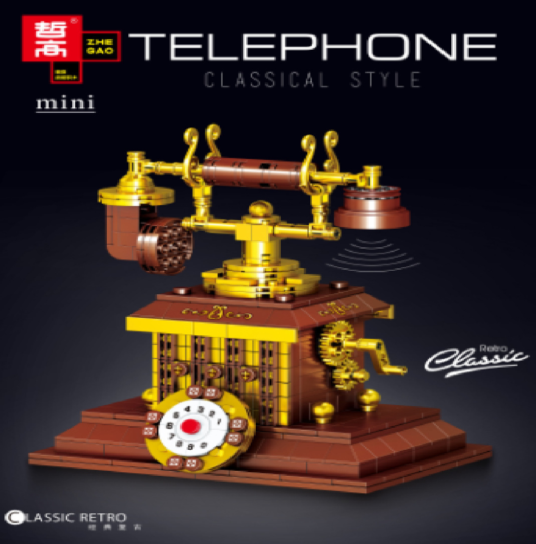 Zhe Gao lin00987 retro Hong Kong estilo Big Brother creativo montaje rompecabezas bloques de construcción regalo juguete para el novio modelo