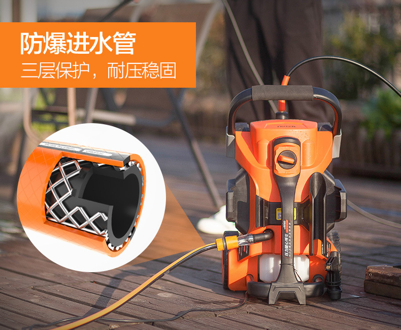Yili household high pressure 220V car washing machine car washing artifact ultra high pressure large flow courtyard cleaning machine washing yard