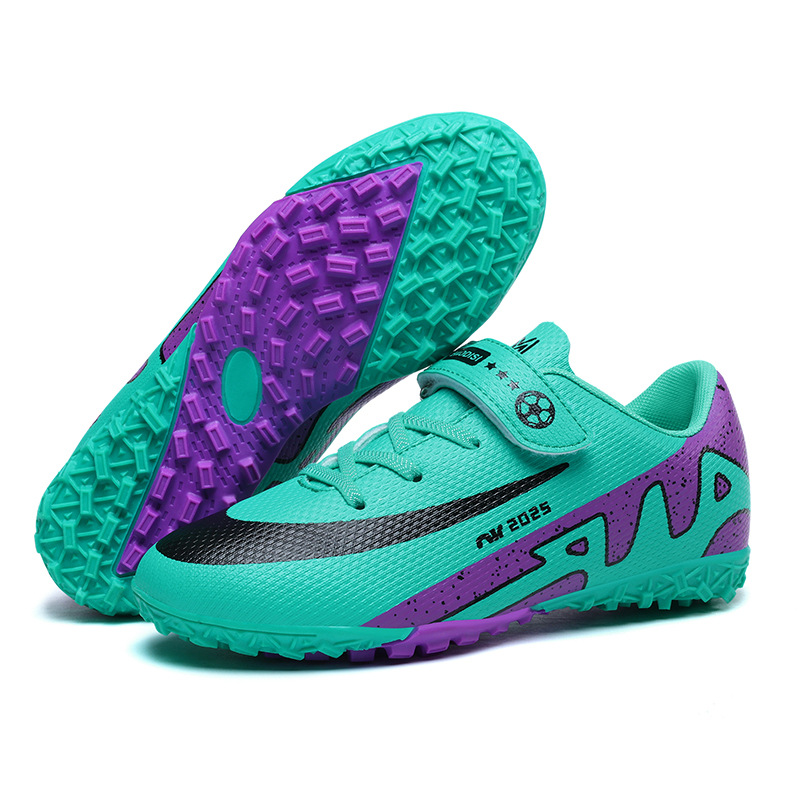 Nuevos zapatos de fútbol para niños Velcro para niños y niñas