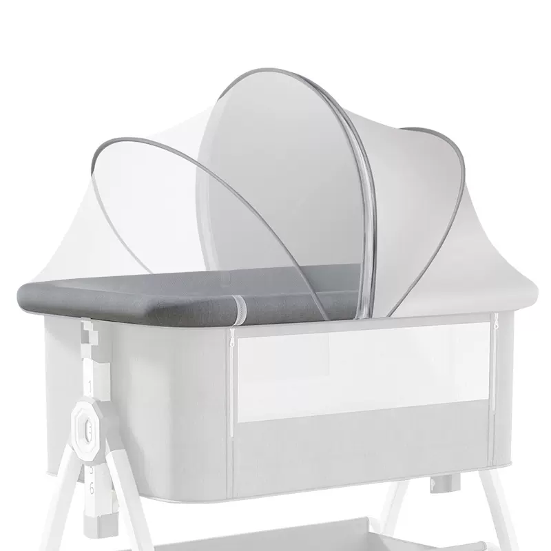 婴儿床遮阳蚊帐全罩式儿童床拼接宝宝免安装可折叠防摔折叠便携