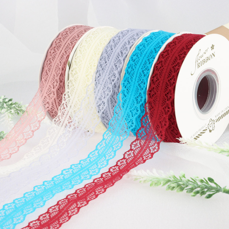3cm lace diy ribbon bow small fresh flower shop gift packaging ribbon material webbing wholesale