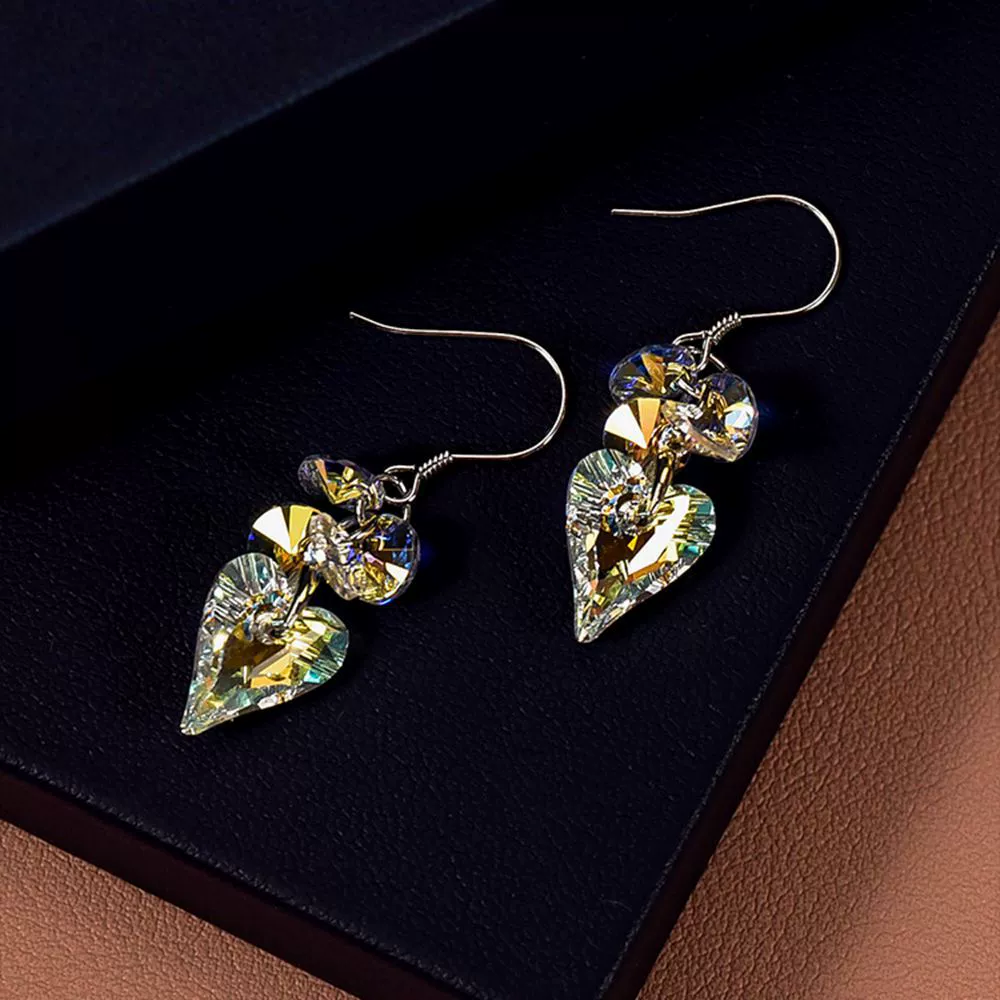 Подлинный дизайн кристальные серьги с rhinestones, короткие серьги, коллекция 2022 года, простой и элегантный дизайн