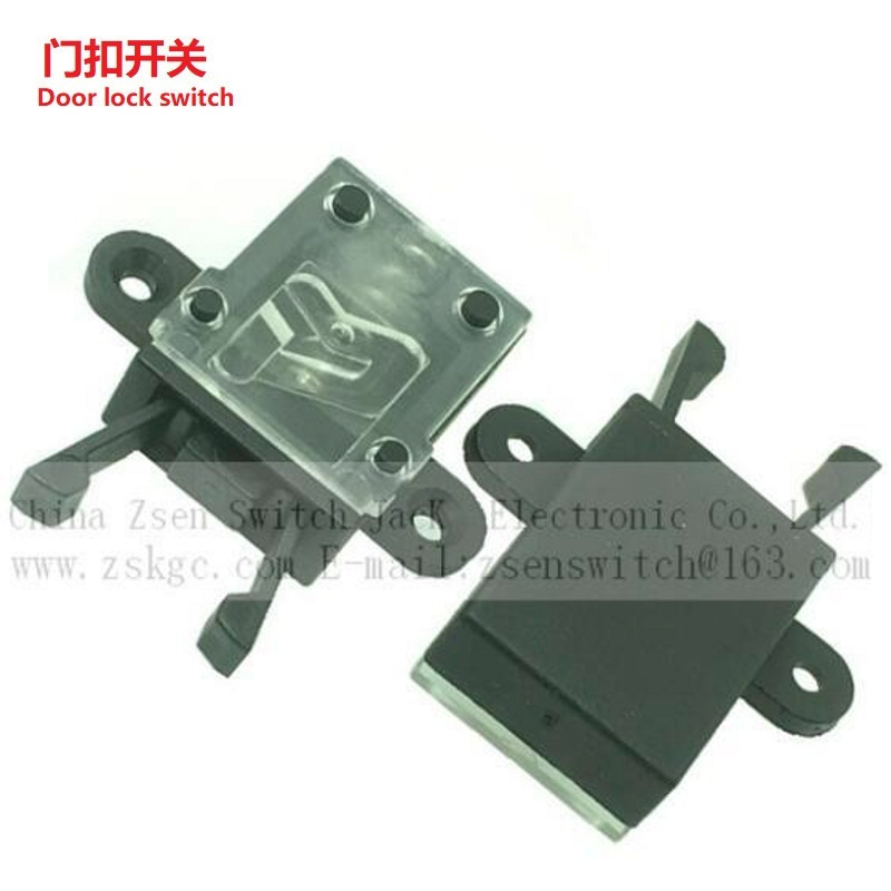 自锁扣门扣开关 自锁扣门锁开关  塑料门扣开关  塑胶门锁开关