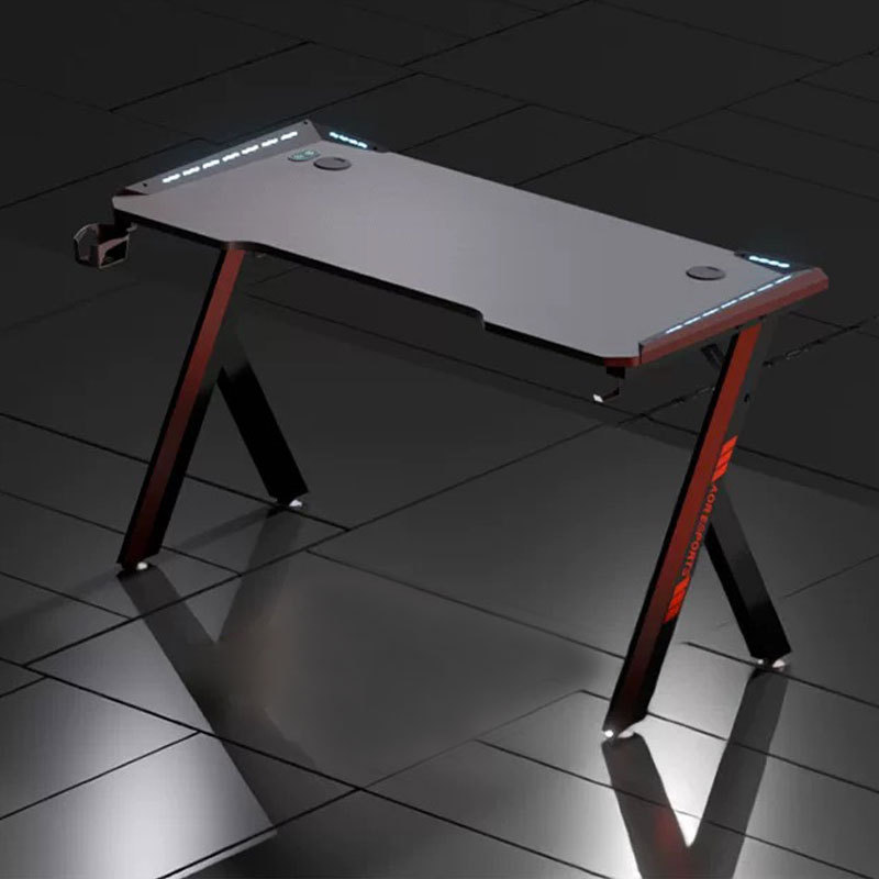 Mesa de escritorio moderna y simple de fibra de carbono mesa de estudio de doble estudiante de secundaria alquiler de dormitorio mesa de oficina image 3