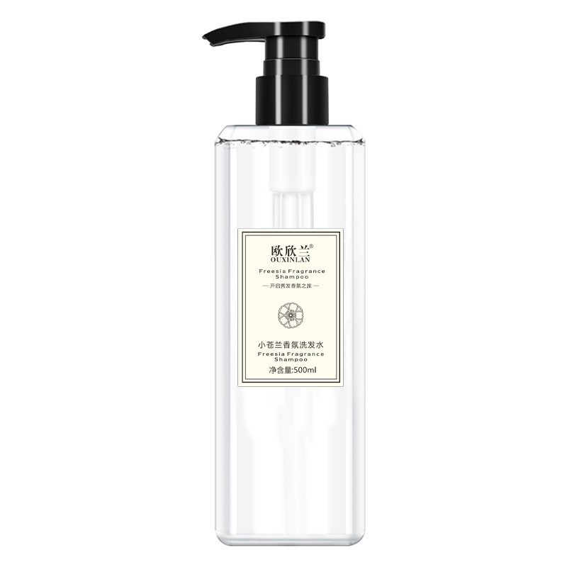 Serie de fragancias favoritas de influencers: Champú Freesia, perfume de larga duración, gel de ducha 500ml, disponible para dropshipping.