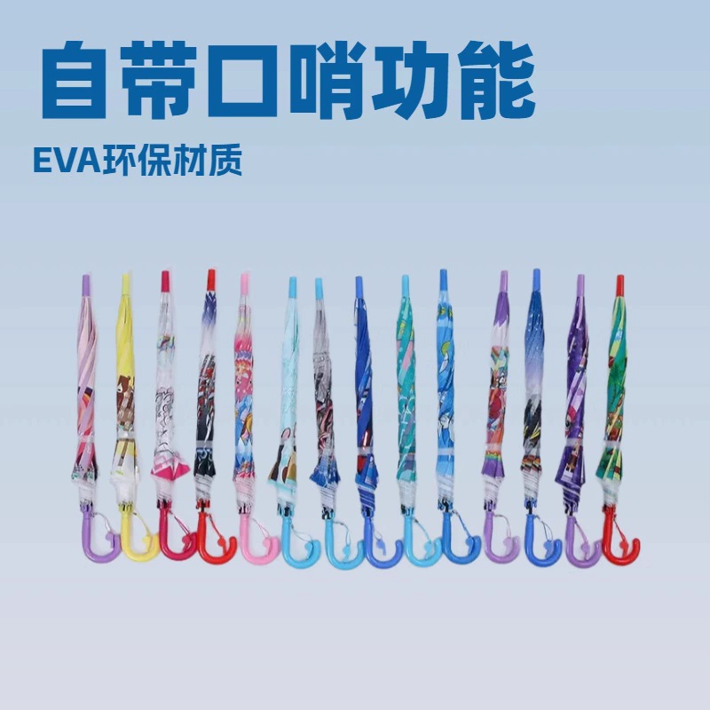 Трансграничный EVA мультфильм детский зонт прозрачный экологически чистый зонт с прозрачным зонтиком автоматический творческий мультфильм зонт может быть напечатан с логотипом