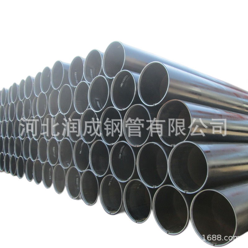 出口ASTM A53 Gr.B直缝焊管 外FBE防腐 坡口盖管帽喷标