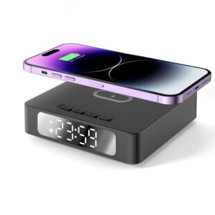 New Clock Wireless Charging Multi-Function 15W Charging Alarm Clock Suitable for Apple Charger Wholesale High Power