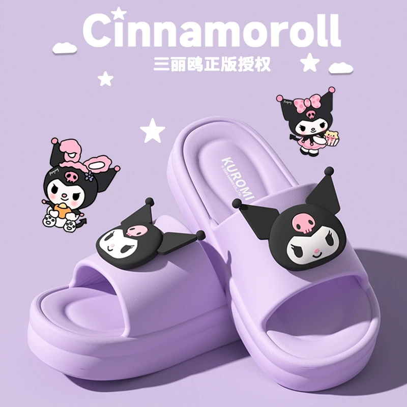 Шлёпанцы (Hello Kitty) — мягкая противоскользящая подошва, платформа 6 см, разные размеры