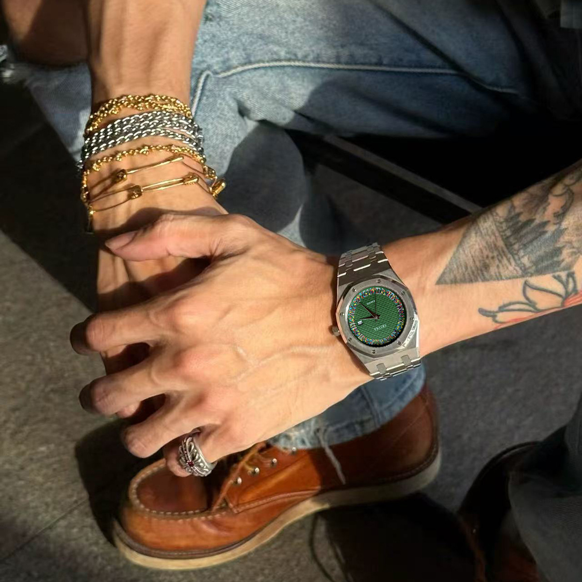 Roman Numeral Niche Design Men's Watch Waterproof Cross-Border with Calendar Stylish Quartz High-End Watch