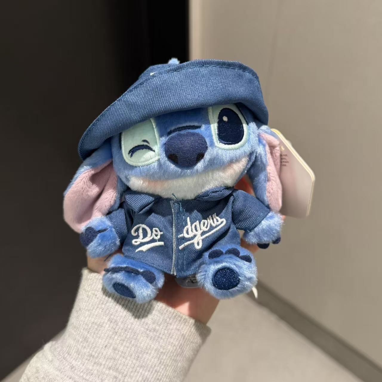 Genuino lindo Stitch Star Baby dibujos animados muñeco de peluche Stitch colgante llavero muñeca colgante regalo