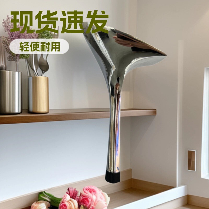 Classic Silver Heel Plug-In High-End Stiletto European and American Style Women's High Heels with Electroplated Lacquer Wholesale