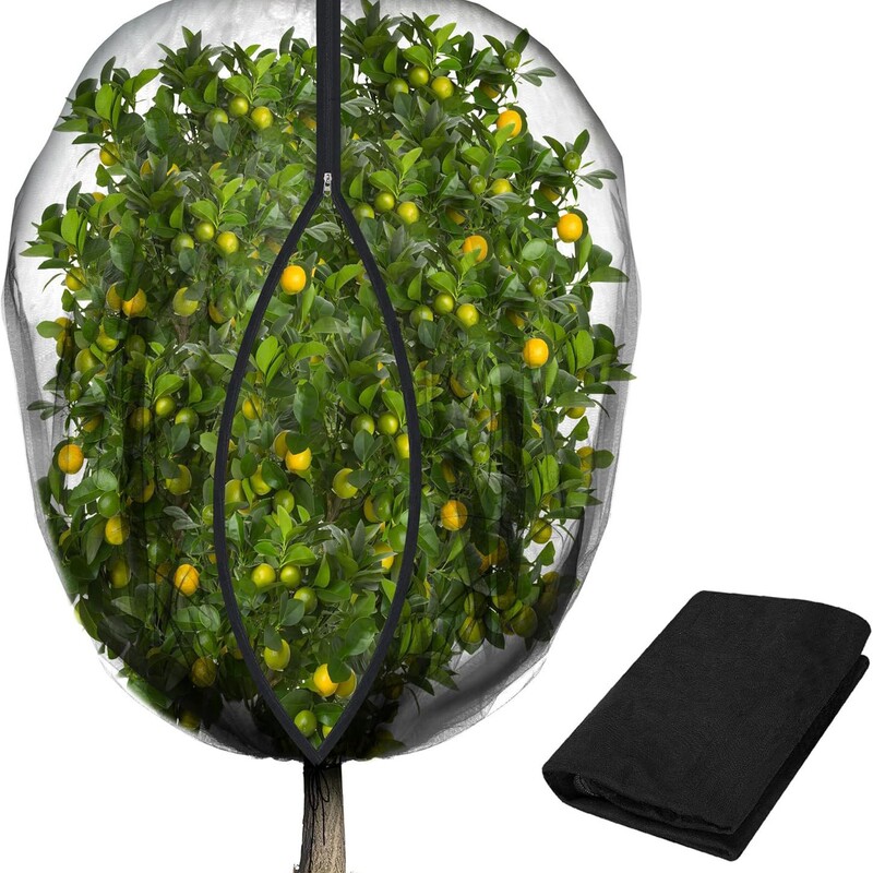 Black Plant Insect Cover Large Fruit Tree Mesh with Zipper Breathable Mesh Garden Bird Mesh Cover Insect Bird Barrier Black Plant Insect Cover Large Fruit Tree Mesh with Zipper Breathable Mesh Garden Bird Mesh Cover Insect Bird Barrier
