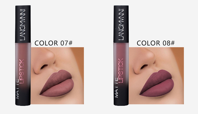 Langmanni Non-stick Cup matte Lip Gloss Set Liquid lipstick undefined
