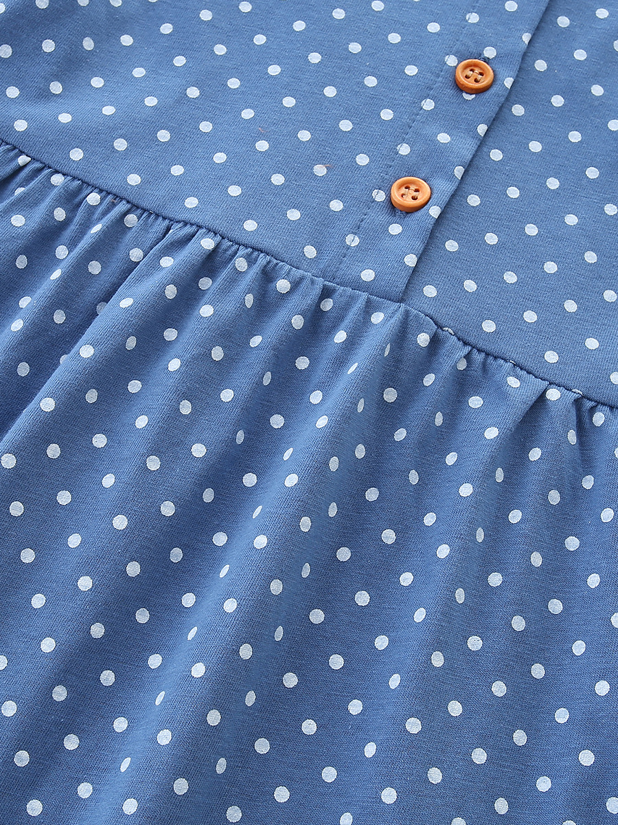 26 transfronterizos verano nuevo vestido de niños punto de onda bordado animal tejido algodón falda de mangas cortas para niñas un cabello
