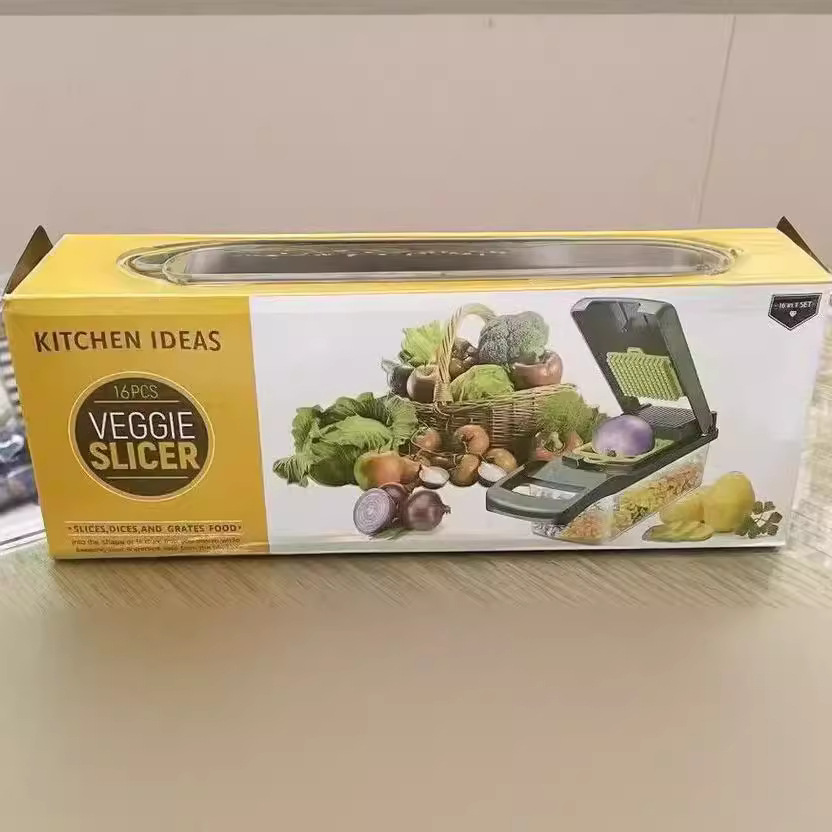 Cortador de verduras multifuncional, rebanador, triturador de patatas, rallador, rallador de cocina para el hogar. image 3